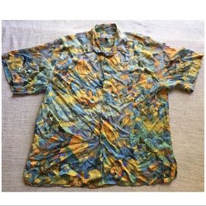 Saks fifth avenue 100% silk men’s shirt size xl